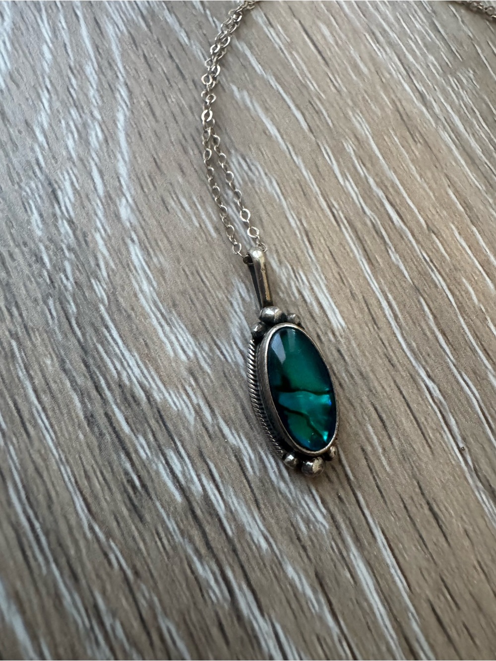 Platero necklace on sterling silver
